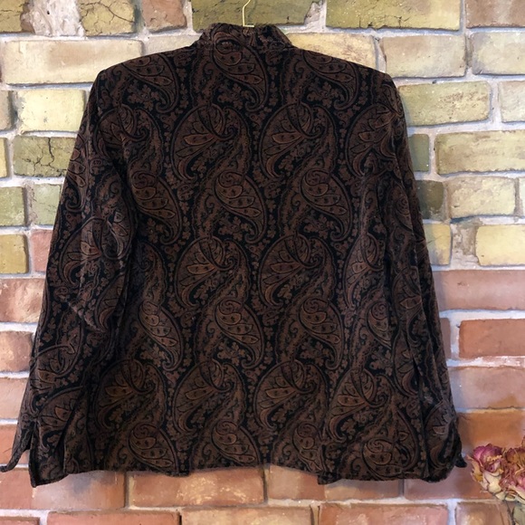 Beautiful Cotten velveteen paisley blazer size M - Picture 6 of 6
